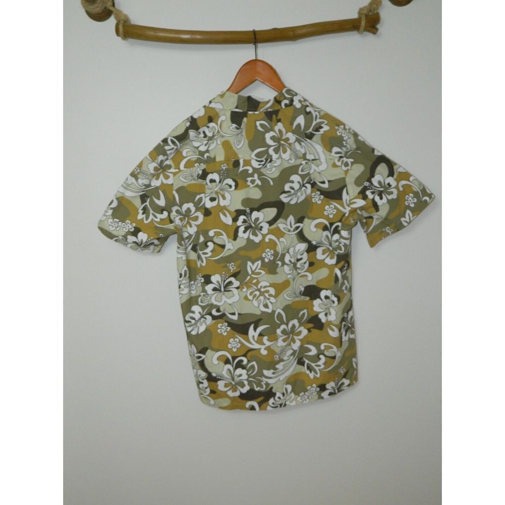 Koko Head Shirt Brown Green  Hawaiian Button-Up ‎ Men's Short Sleeve Size Large - Picture 6 of 9